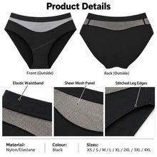 Load image into Gallery viewer, Mid Rise Lace Period Brief | ≈3 Regular Tampons | OEKO-TEX Certified | Free Wet Bag & Laundry Bag