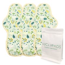 Load image into Gallery viewer, 3-piece 13.78“ Organic Cotton Cloth Menstrual Pads(6 Patterns Optional)