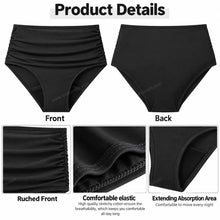 Load image into Gallery viewer, High Waist Period Bikini | ≈3 Regular Tampons | OEKO-TEX Certified | Free Wet Bag & Laundry Bag