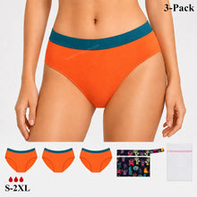 Load image into Gallery viewer, Mid Rise Period Brief | ≈3 Regular Tampons | OEKO-TEX Certified | Free Wet Bag & Laundry Bag