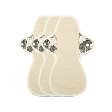 Load image into Gallery viewer, 3-piece Luckypads organic cotton cloth menstrual pads, Night Pads