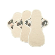 Load image into Gallery viewer, 3-piece Luckypads organic cotton cloth menstrual pads, Starter Set