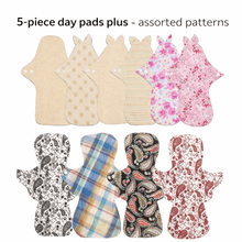 Load image into Gallery viewer, Organic Cotton Cloth Menstrual Pads(5-piece)