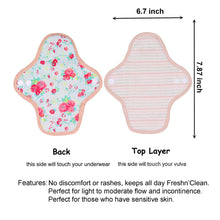 Load image into Gallery viewer, 3-Piece Organic Cotton Reusable Menstrual Pads(4 Size Optional)