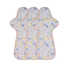 Load image into Gallery viewer, 3-piece Luckypads organic cotton reusable menstrual pads, Night Pads Plus