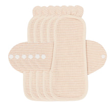 Load image into Gallery viewer, 5-piece Luckypads organic cotton reusable menstrual pads, Day Pads