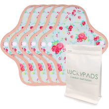 Load image into Gallery viewer, 5-piece Organic Cotton Reusable Menstrual Pads(8 Patterns Optional)