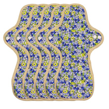 Load image into Gallery viewer, 5-piece Luckypads organic cotton reusable pads, Night Pads
