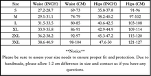 Load image into Gallery viewer, sizing chart of luckypads period underwear sizing chart
