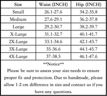 Load image into Gallery viewer, sizing chart of luckypads period underwear thong