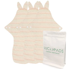 Load image into Gallery viewer, 3-piece Organic Cotton Reusable Menstrual Pads(3 Sizes Optional)