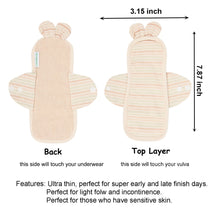 Load image into Gallery viewer, 3-piece Reusable Menstrual Pads(3 Sizes Optional)