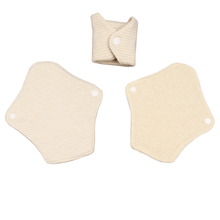 Load image into Gallery viewer, Top layer and waterproof PUL layer of Luckypads reusable panty liners