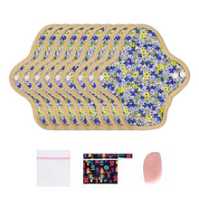 Load image into Gallery viewer, 9-Piece Organic Cotton Reusable Pantyliners(FREE Laundry Bag+Wet Bag+Stain-Removal Soap)