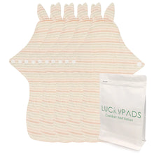 Load image into Gallery viewer, 5-piece 11" Organic Cotton Reusable Period Pads