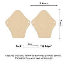 Load image into Gallery viewer, 5-piece Panty Liners 7*5.9 inches (No Waterproof Layer)