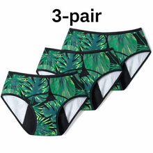 Load image into Gallery viewer, 3-Pair Absorbent Period and Bladder Leak Underwear - Brief - Moderate Flow