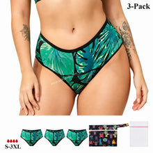 Load image into Gallery viewer, Mid Rise Period Brief | ≈4 Regular Tampons | OEKO-TEX Certified | Free Wet Bag & Laundry Bag