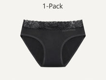 Load image into Gallery viewer, Detachable Lace Period Brief | ≈4 Regular Tampons | OEKO-TEX Certified | Free Wet Bag & Laundry Bag