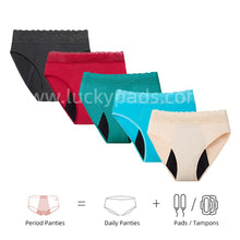 Load image into Gallery viewer, Absorbent Period and Bladder Leak Underwear - Brief - Moderate Flow