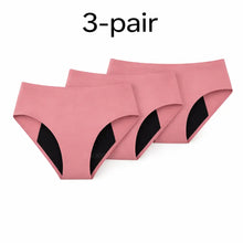Load image into Gallery viewer, 3-pair luckypads ladies washable incontinence briefs,Pink