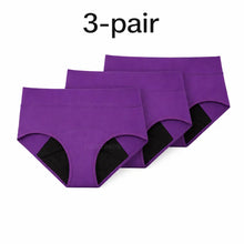 Load image into Gallery viewer, 3-pair luckypads period briefs,Purple