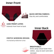 Load image into Gallery viewer, details of luckypads period briefs