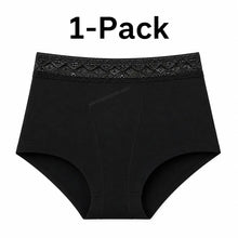 Load image into Gallery viewer, 3-Pack High Waisted Lace Period Boxer–40 ml Absorbency | OEKO-TEX Certified(FREE Stain-Removal Soap & Laundry Bag)