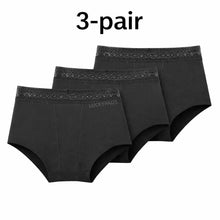 Load image into Gallery viewer, 3-pair luckypads period proof underwear, Black
