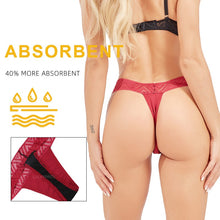 Load image into Gallery viewer, 3-Pair Absorbent Period and Bladder Leak Underwear - Thong - Light Flow