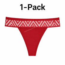 Load image into Gallery viewer, 3-Pack Lace Period Thong–OEKO-TEX Certified(FREE Stain-Removal Soap & Laundry Bag)