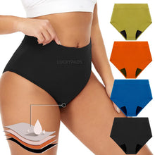 Load image into Gallery viewer, Front View of luckypads reusable menstrual panties