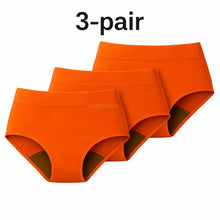 Load image into Gallery viewer, 3-pair luckypads reusable menstrual panties, Red