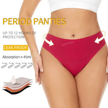 Load image into Gallery viewer, 3-pair Seamless Absorbent Period and Bladder Leak Underwear - Brief - Moderate Flow