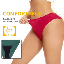 Load image into Gallery viewer, 3-pair Seamless Absorbent Period and Bladder Leak Underwear - Brief - Moderate Flow