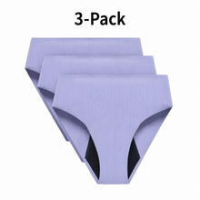 Load image into Gallery viewer, 3-Pack High Waisted Seamless Period Brief–50ml Absorbency | OEKO-TEX Certified(FREE Stain-Removal Soap & Laundry Bag)