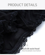 Load image into Gallery viewer, details of luckypads sexy period underwear, Black