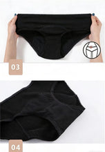 Load image into Gallery viewer, details of luckypads women period underwear, Black