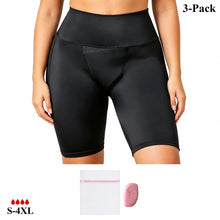 Load image into Gallery viewer, Front View of luckypads yoga absorbent underwear,Black