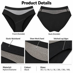 Mid Rise Lace Period Brief | ≈3 Regular Tampons | OEKO-TEX Certified | Free Wet Bag & Laundry Bag
