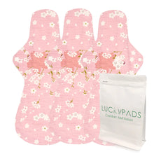Load image into Gallery viewer, 3-piece Organic Cotton Cloth Menstrual Pads(5 Size Optional)
