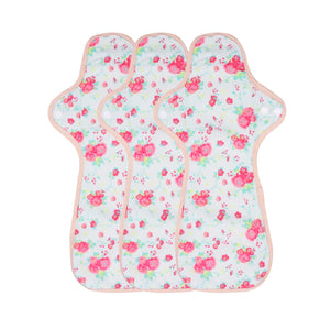 3-piece Luckypads cloth menstrual pads, Night Pads Plus