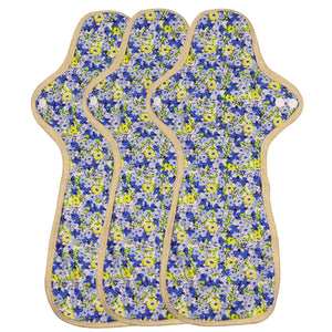 3-piece Luckypads cloth menstrual pads, Night Pads Plus