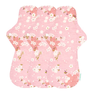 3-piece Luckypads cloth menstrual pads, Night Pads Plus