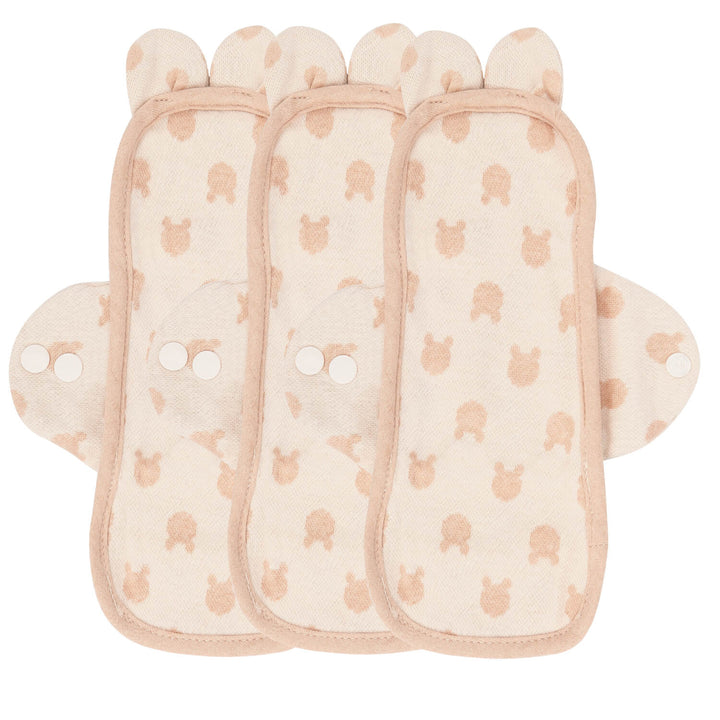 3-piece Luckypads cloth menstrual pads, Panty Liners Plus