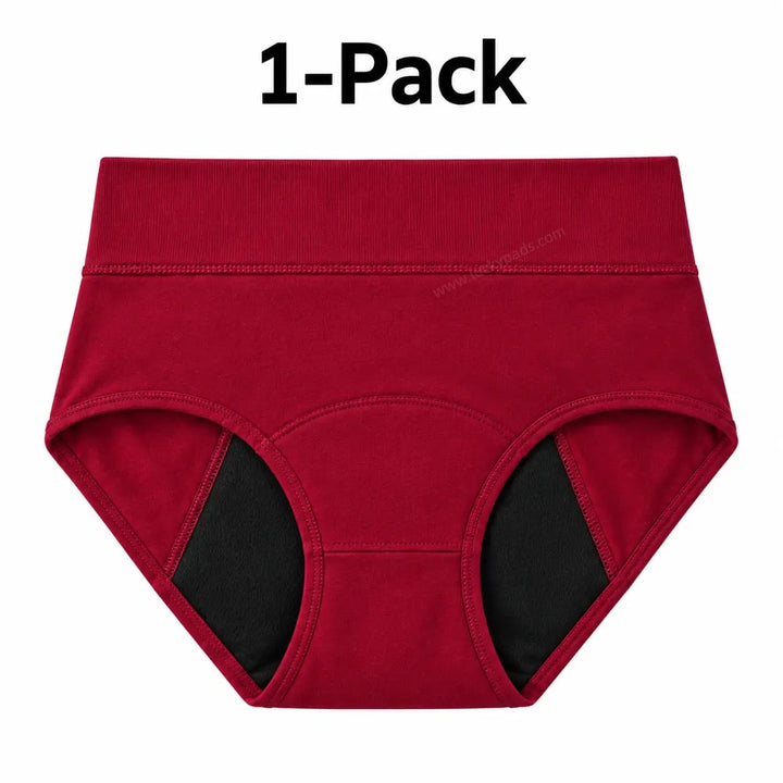 High Waist Period Brief | ≈4 Regular Tampons | OEKO-TEX Certified | Free Wet Bag & Laundry Bag