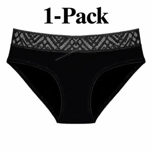 Mid Rise Lace Period Brief | ≈4 Regular Tampons | OEKO-TEX Certified | Free Wet Bag & Laundry Bag