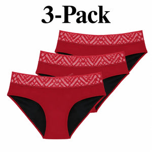 Mid Rise Lace Period Brief | ≈4 Regular Tampons | OEKO-TEX Certified | Free Wet Bag & Laundry Bag