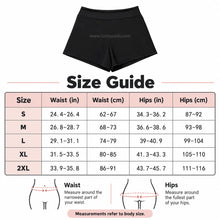 Load image into Gallery viewer, Boyshort Period Swimwear | ≈3 Regular Tampons | OEKO-TEX Certified | Free Wet Bag &amp; Laundry Bag
