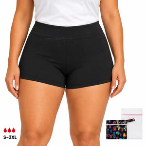 Boyshort Period Swimwear | ≈3 Regular Tampons | OEKO-TEX Certified | Free Wet Bag & Laundry Bag